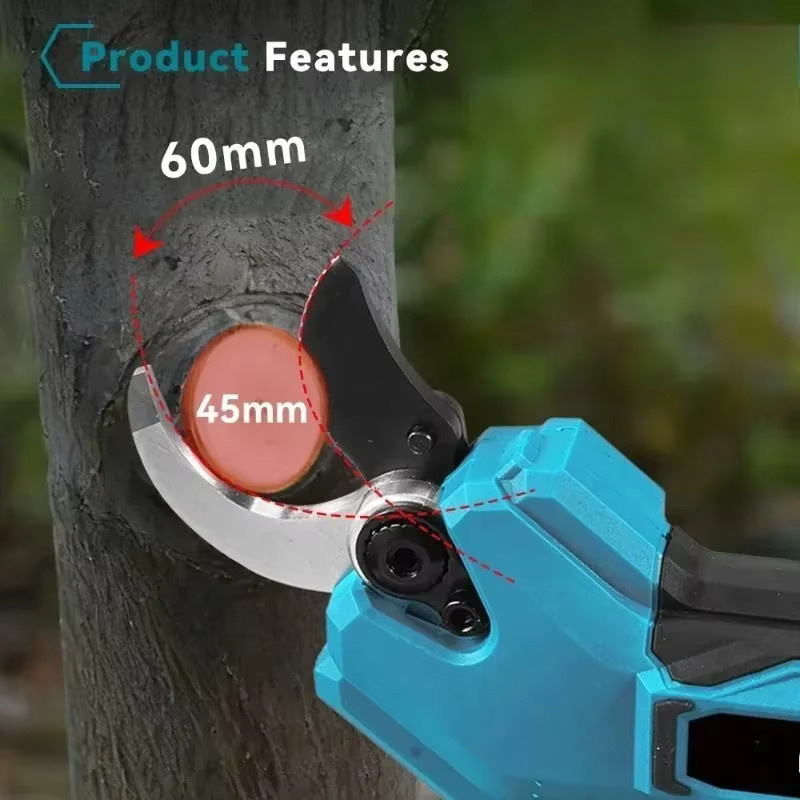 Makita kabellose Gartenschere mit bürstenlosem Motor in Blau für Profis - Bild 2