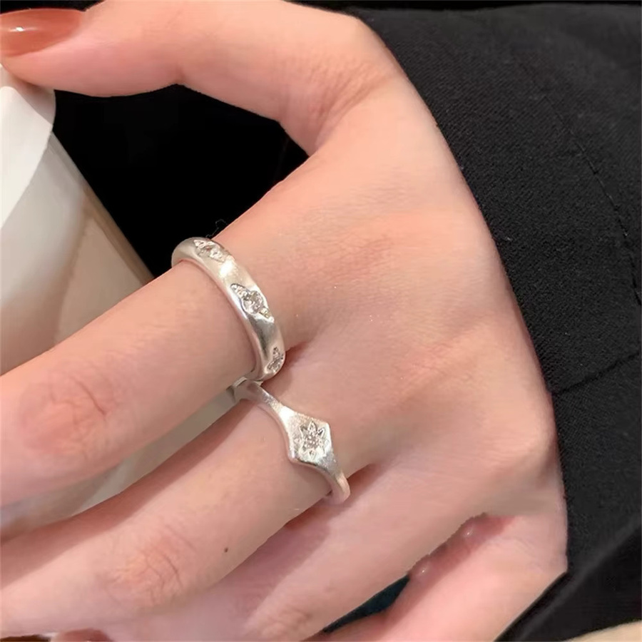 Ring Stern Form, Silber, Kristall, Damen - Bild 3