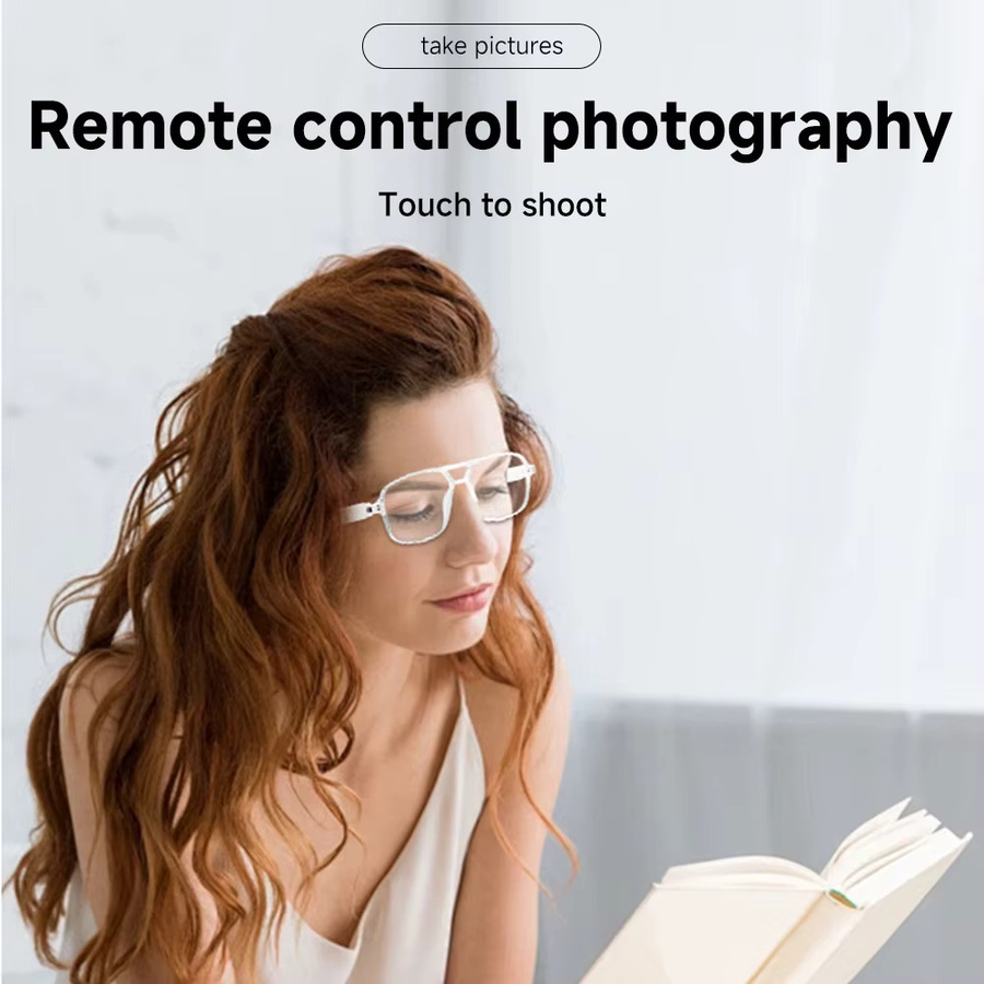 SIMSONLAB Smart-Brille mit KI-Sprachassistent, Bluetooth-Kopfhörer für Anrufe und Touch-Musiksteuerung, Anti-UV-Linsen mit Farbwechsel in Blau - Bild 5
