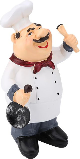 American Vintage Country Fröhlicher Koch Harzfigur als Tischdeko für dein Heim, Restaurant oder Café, Multicolor - Bild 1