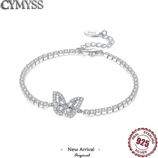 CYMYSS Armband, 925 Silber, Schmetterling, Zirkonia, Damen - Bild 1