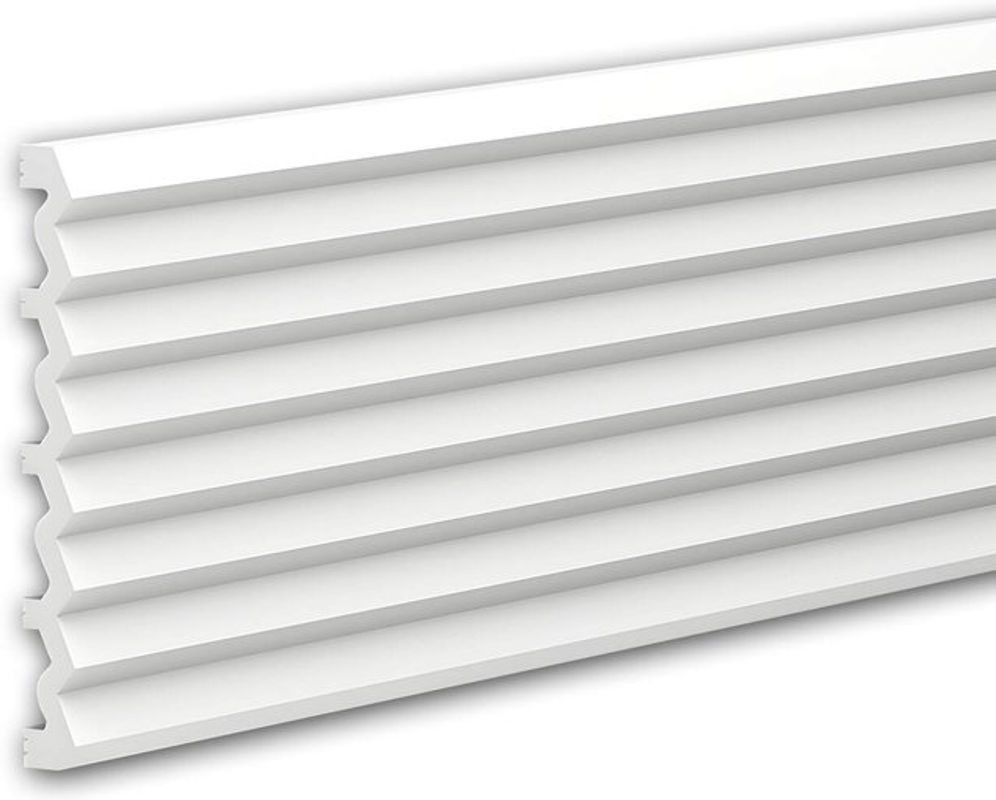 Profhome Decor 3D Wandpaneel Wandvertäfelung Akustikpaneel in Weiß mit modernem Design - Bild 1