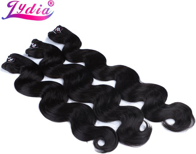 Lydia Bundles Haarverlängerungen zum Einnähen, gewellt, 3 Stück/Packung - Bild 1