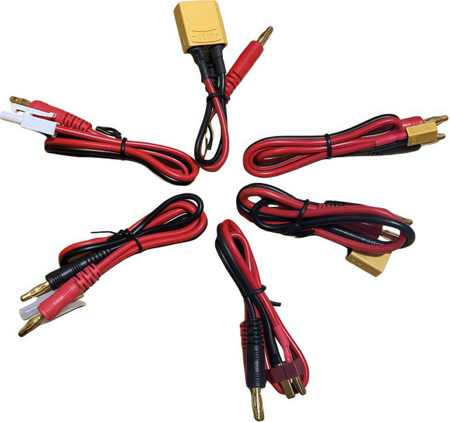 KePaQi Balance B6 Ladekabel mit Bananenkopf und XT60 XT90 XT30 Steckern in Rot, 30 cm Länge, passend für IMAX B6 B6AC B8 Ladegeräte - Bild 1