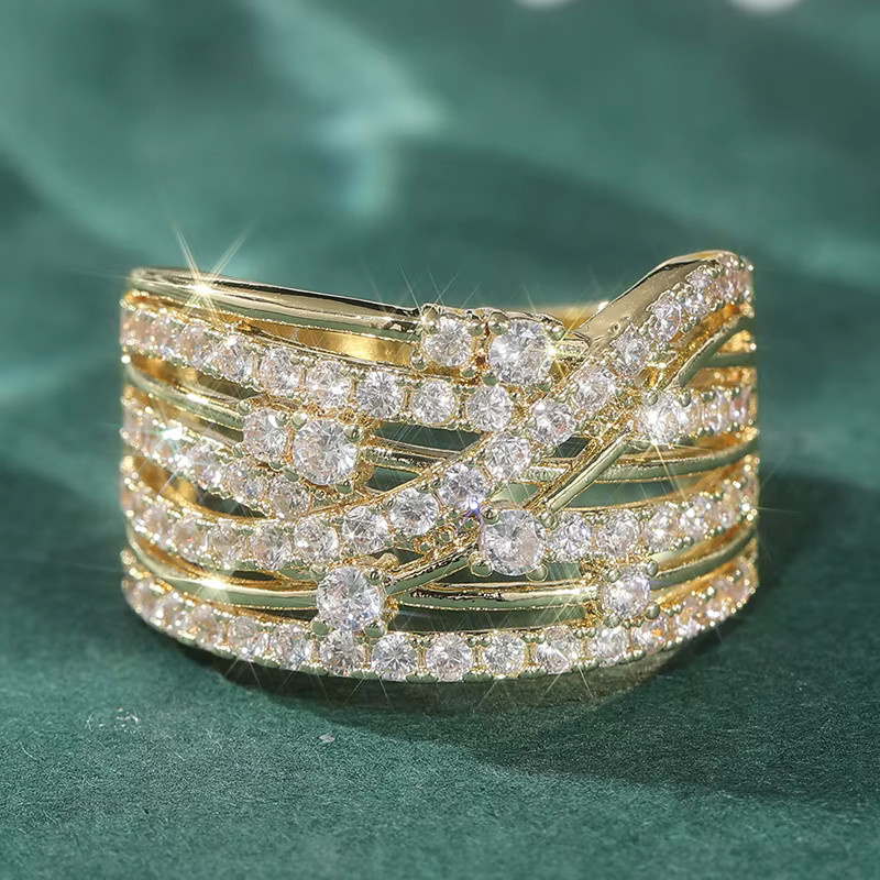YoYo Ring, vergoldet, Zirkonia, Damen - Bild 3