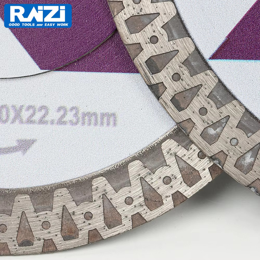 Raizi Diamantschneide-Porzellanklinge für Porzellanfliesen, Farbe: Silber, Durchmesser: 115 mm / 125 mm - Bild 2