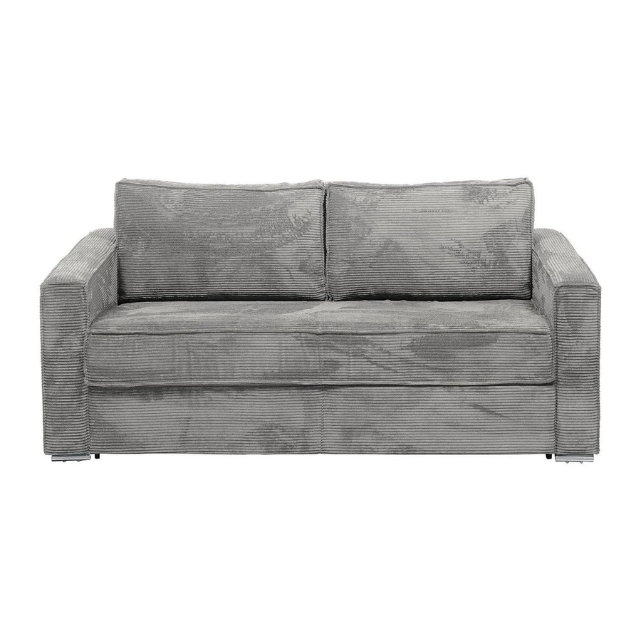 Vente-unique Schlafsofa Loreto in Hellgrau mit einer Breite von 215 cm - Bild 2
