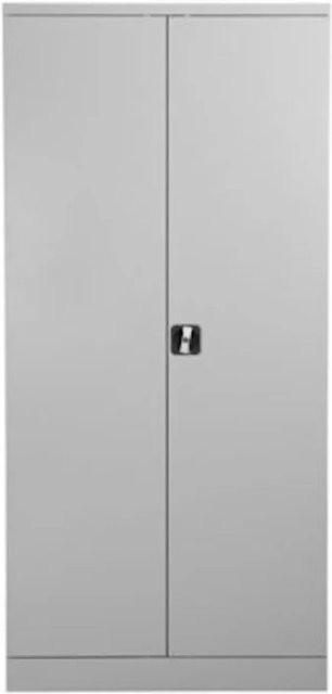 PROREGAL Stahlschrank Bee mit 4 Fachböden und Scharniertüren in Grau, H: 195 cm, B: 92 cm, T: 42 cm - Bild 1