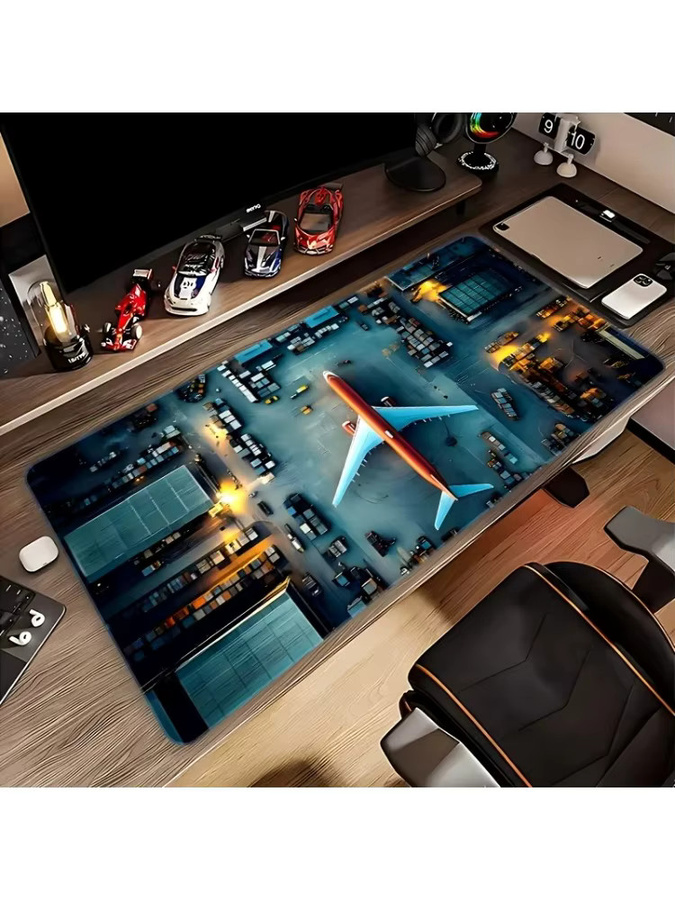 Potdemiel Gaming-Mauspad Aerial Aircraft Design in Multicolour - Bild 6