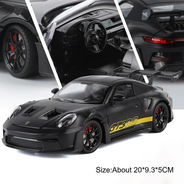 Linyi toy car 911 GT3 RS, Miniatur-Druckgussmodell, 1:24, mit Licht und Sound, ab 14 Jahren - Bild 1
