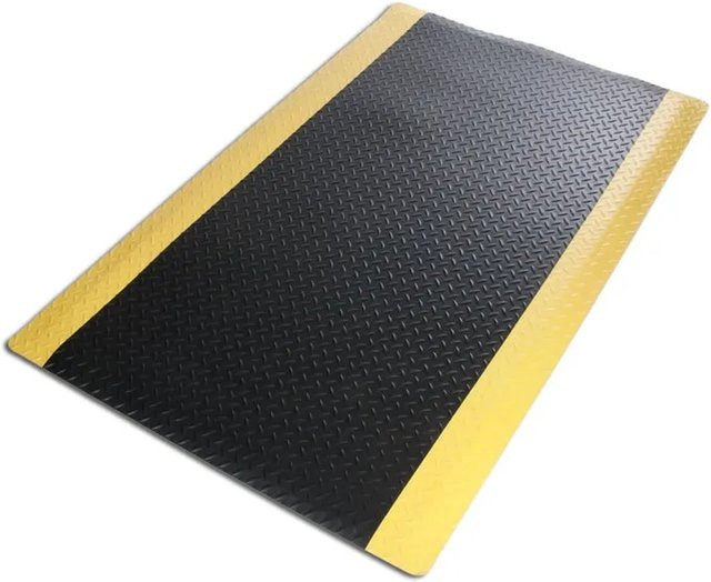 etm Anti-Ermüdungsmatte HeavyDuty Diamond Schwarz-Gelb B/T: 90 x 150 cm - Bild 1