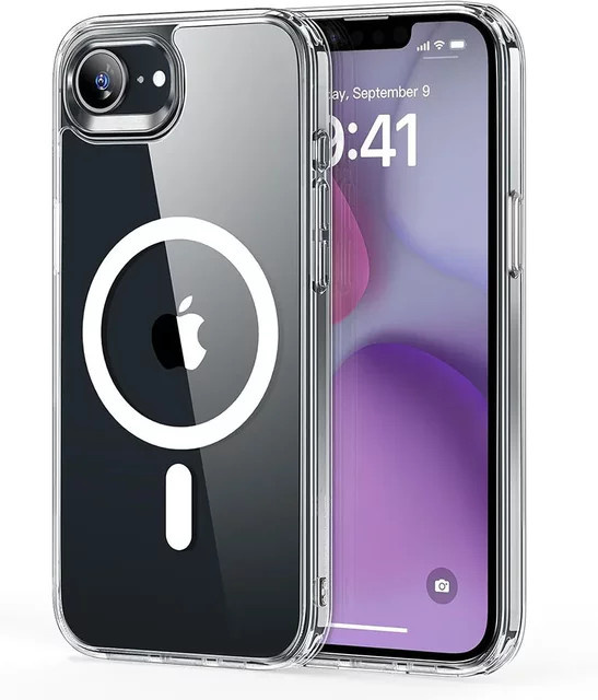 MagSafe Magnetische Drahtlose Lade Hülle für iPhone 16 15 14 13 12 Pro Max X XR Xs Transparent Stoßfest - Bild 1