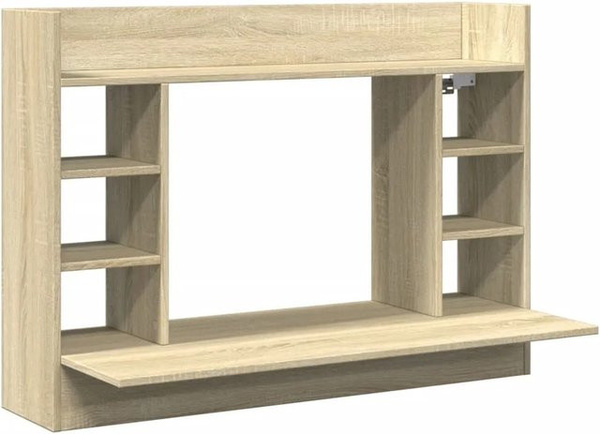vidaXL Wand-Schreibtisch Sonoma Eiche, moderner Schreibtisch für Home Office und Flur, B/T/H: 105 x 48 x 75 cm