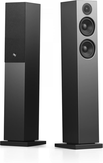 Audio Pro A38 W Streaming-Lautsprecher Paar, Schwarz, Aktivlautsprecher mit Wi-Fi, Bluetooth, HDMI und optischem Anschluss - Bild 1