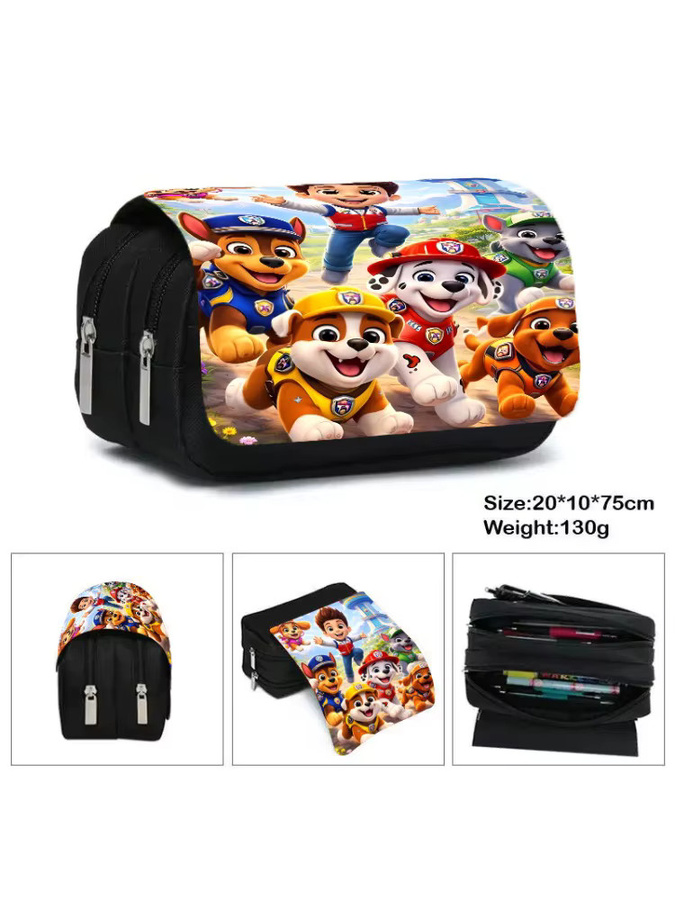 PAW Patrol Federmäppchen mit Reißverschluss für Kinder und Erwachsene, buntes Stifteetui für Schule und Studium - Bild 2