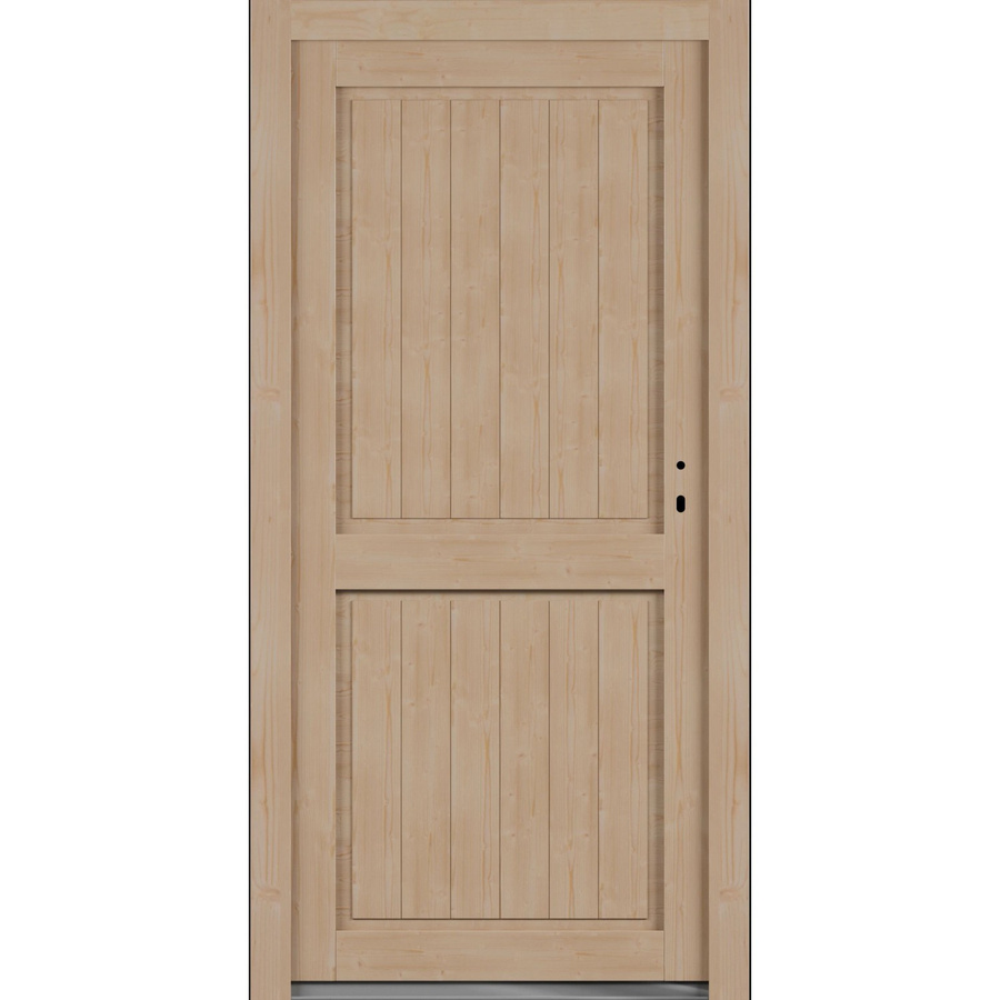 Roro Nebeneingangstür OHE 1003 Fichte in Braun, B/H: 98 x 198 cm, DIN Rechts - Bild 2