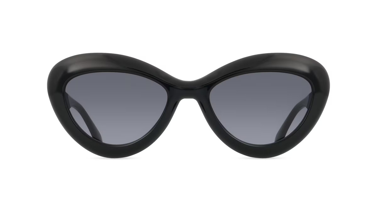 Moschino 163/S Sonnenbrille Cat Eye, Vollrand, Kunststoff, schwarz, Damen - Bild 1