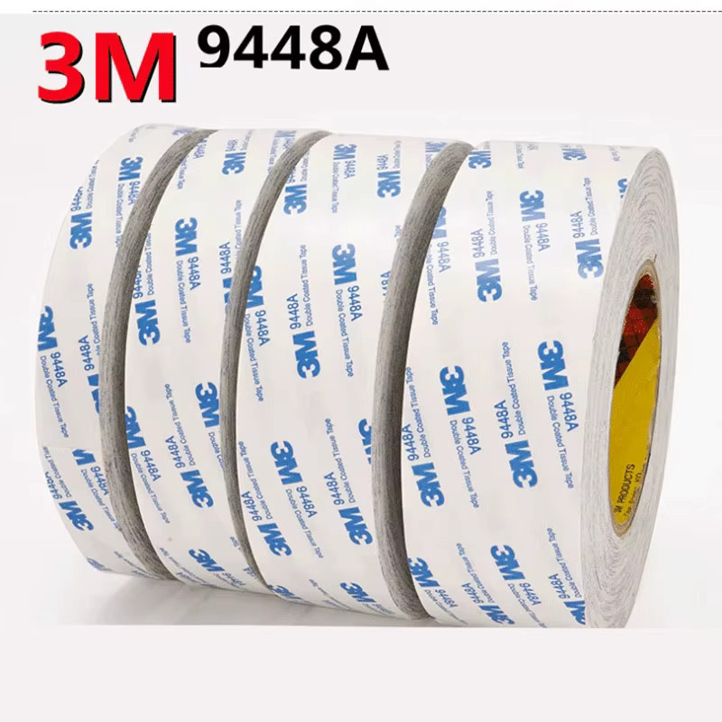 3M 9448A doppelseitiges Klebeband in Weiß, ultradünn, 10 m Länge - Bild 2