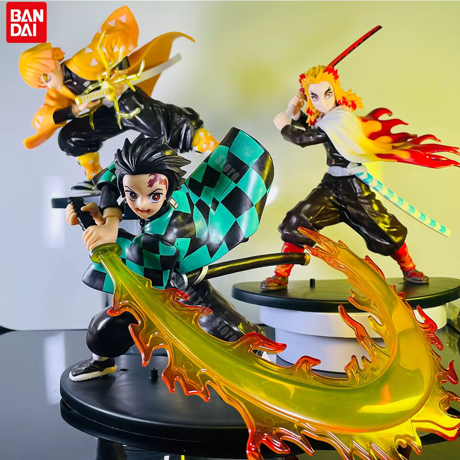 Bandai Demon Slayer Tanjirou Agatsuma Zenitsu Kyoujurou, Actionfigur, PVC - Bild 3