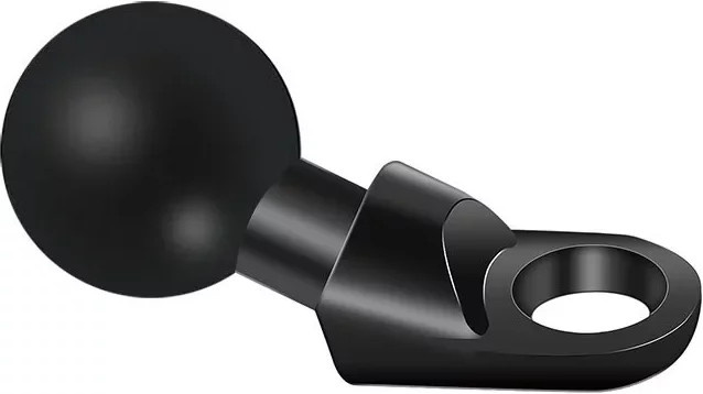 Ram Mount Halterung für Motorrad-Action-Kameras mit abgewinkeltem Bolzenkopfadapter und 1 Zoll (25 mm) Kugelbasis in Schwarz - Bild 1