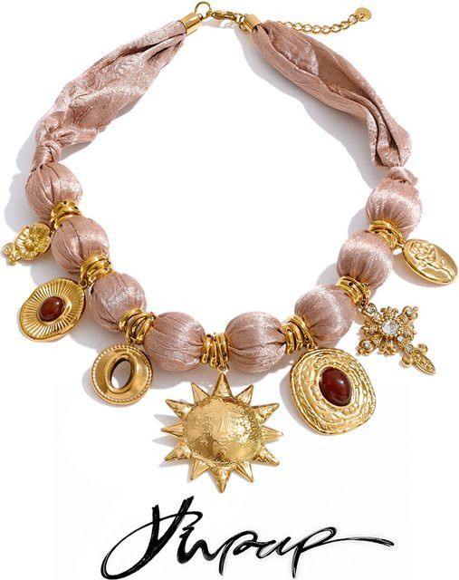 Yhpup Halskette Edelstahl, Gold, Unisex - Bild 1
