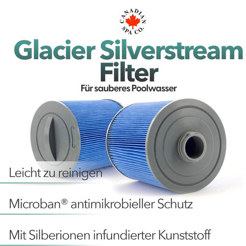 Canadian Spa Whirlpool Filter Set Microban mit vier Filtern für Swim Spa, blau - Bild 2