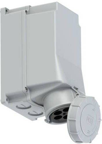PC Electric Power Twist 145-1 CEE Wandsteckdose 125A 5polig grau IP67 bündig montiert - Bild 1