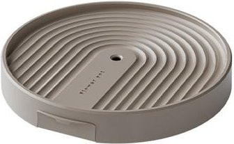 Rollbarer Pflanzenständer Amusedly runder Pflanzentopf mit verstecktem Drainagreservoir in Beige XS - Bild 1