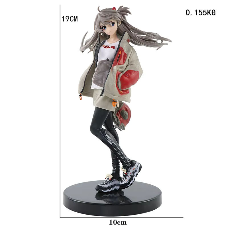 Tide Brand Asuka Langley Soryu Evangelion Anime-Figur aus PVC, mehrfarbig, Höhe: 19 cm - Bild 5