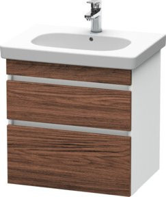 Duravit Waschtischunterschrank DuraStyle in Dunkelgrau/Weiß matt, wandhängend, Breite: 60 cm, Tiefe: 45,3 cm - Bild 1