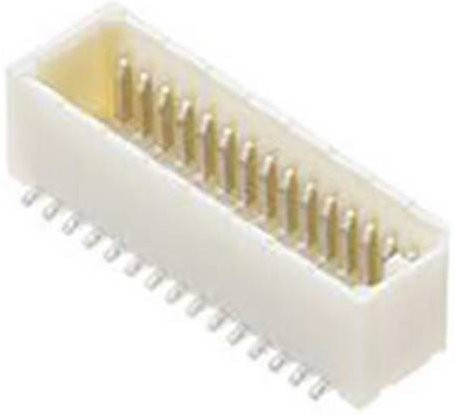 Molex Einbau-Stiftleiste Standard 18 Pol weiß mit 0,80 mm Rastermaß - Bild 1