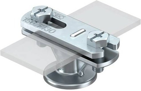 OBO Bettermann 5230446 113 BZ-FL Montagezubehör, Silber, 100 Stück - Bild 1