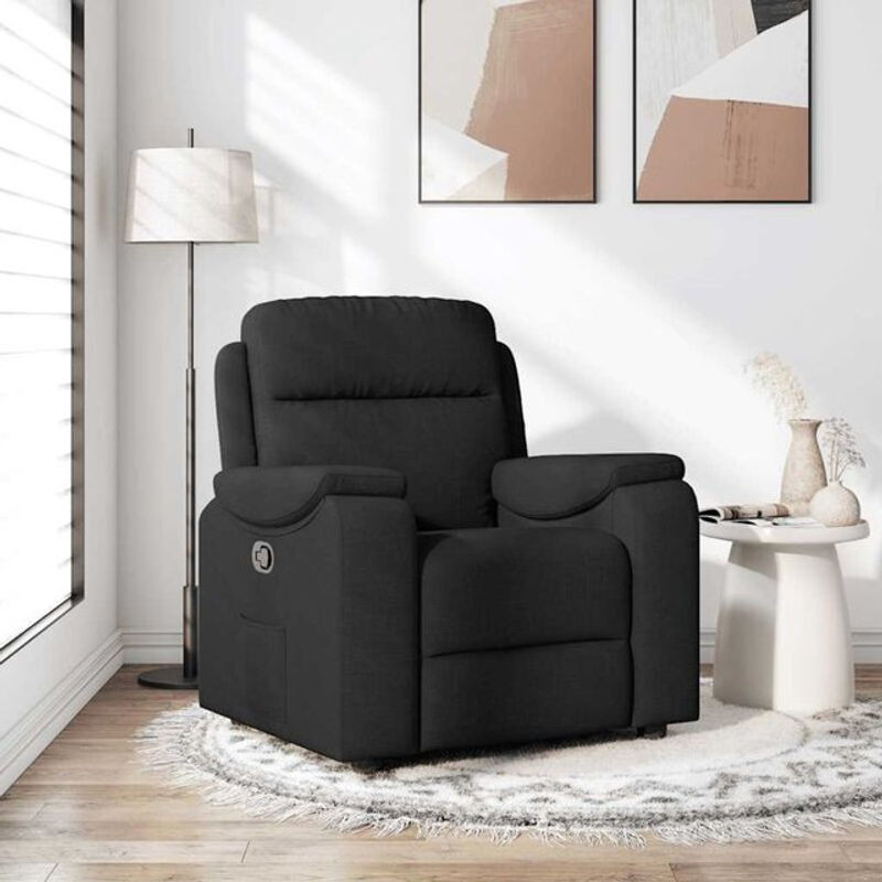 Modern Relaxsessel von vidaxl in Schwarz aus Polyester-Stoff - Bild 1