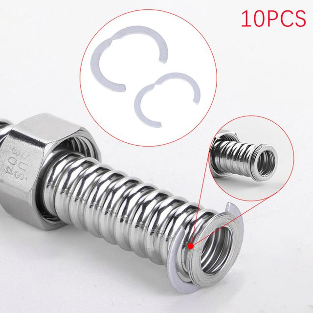 10er Set Sola Sicherungsringe aus Edelstahl für Solar Wellrohr DN16 DN20 DN25 DN32 - Bild 1