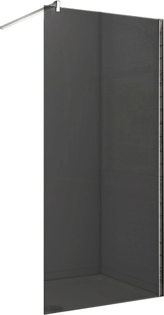 Duschparadies Walk In Duschtrennwand F-Form mit Stabilisator aus NANO-ESG Glas, Breite: 90 cm, Höhe: 200 cm, Tiefe: 100 cm - Bild 1