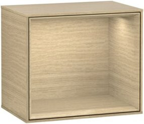 V&B Regalmodul Finion in Eichenfurnier mit Innenbeleuchtung, B/T/H: 41,8 x 35,6 x 27 cm - Bild 1