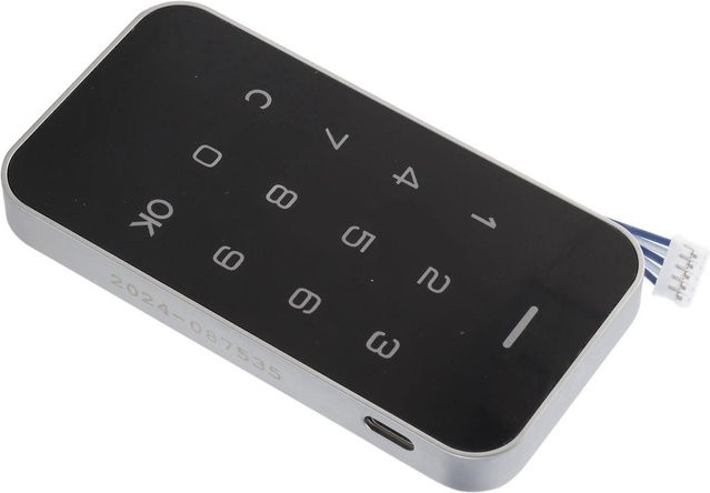 Elektronisches Digital-Schrankschloss von Painter mit Touch-Tastatur zur Passwort-Eingabe in Grau und Schwarz - Bild 1
