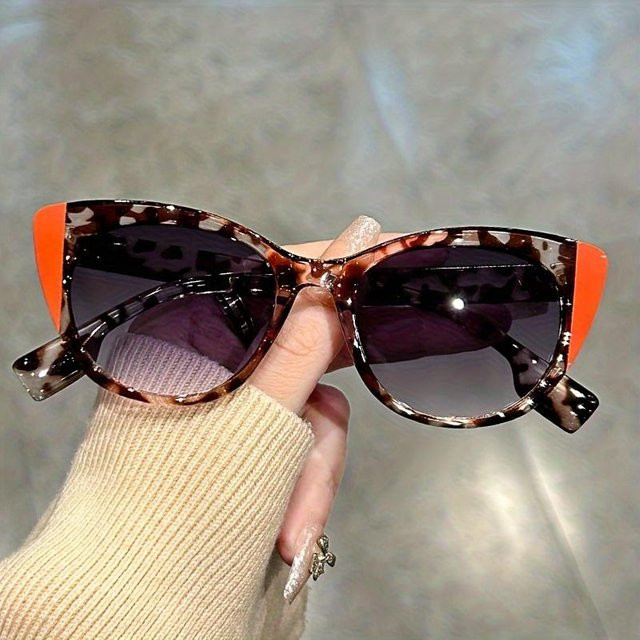 IGNYBURKE Cat-Eye Sonnenbrille, Damen, Vollrand, Kunststoff, rot-schwarz - Bild 1