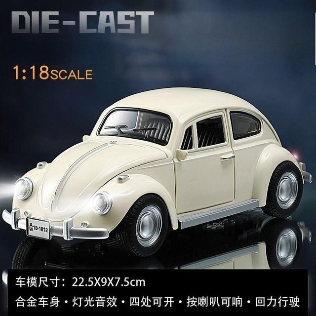 Linyi toy car 1955 Käfer Oldtimer, Spielzeugauto, 1:18, mit Ton und Licht, ab 14 Jahre - Bild 1