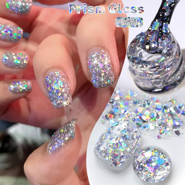 UR SUGAR Nagellack Gel, Silber, 15 ml - Bild 1