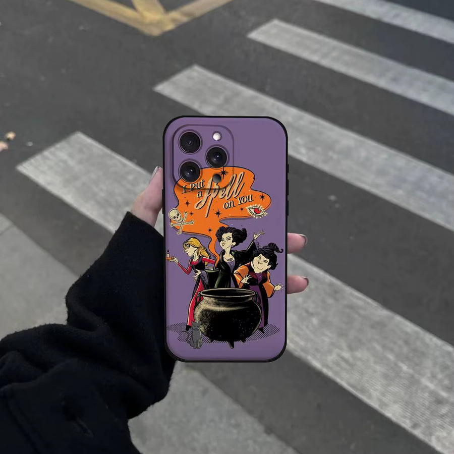Hocus Pocus Handyhülle für iPhone 11 bis 17 Pro Max Plus Mini, Hautfreundliches TPU Soft Case in Purple - Bild 2