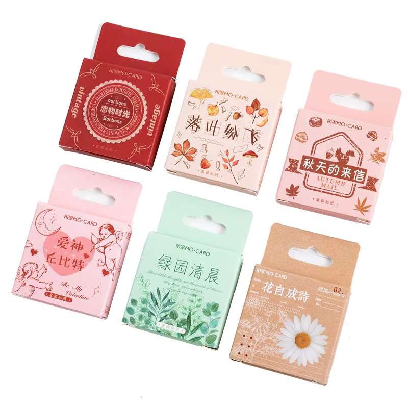 46-teiliges Mini-Aufkleber-Set mit verschiedenen Blumenmustern in Multicolour aus Papier - Bild 2