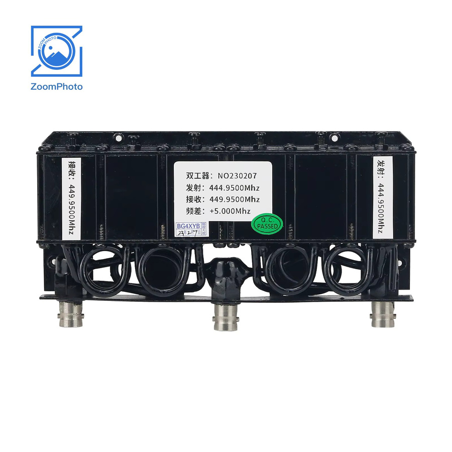MOTOZERUI 20 W UHF-Duplexer für 400 MHz-470 MHz Repeater mit BNC-Schnittstelle, Schwarz - Bild 2
