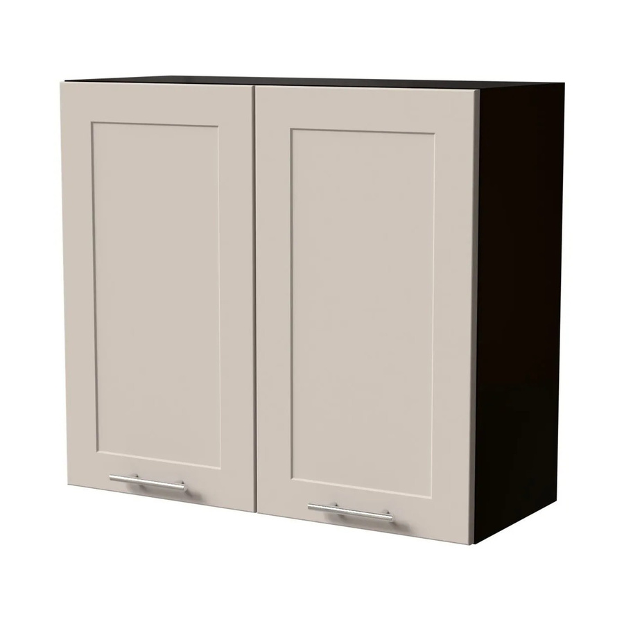 Feldmann-Wohnen Hängeschrank Oslo modern in Schwarz und Kaschmir Matt, B/T/H: 80 x 32,5 x 72 cm - Bild 2