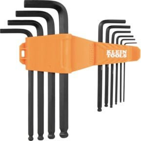 Klein Tools Winkelschlüssel-Satz 10-teilig metrisch mit Kugelkopf in Schwarz-Orange aus Chrom-Vanadium - Bild 1