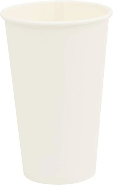 DELUKE Einweg-Pappbecher Weiß, 1000 Stück, 400 ml - Bild 1