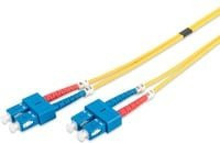 Digitus LWL Patchkabel Duplex Singlemode OS2 9/125 µm SC auf SC Gelb - Bild 1