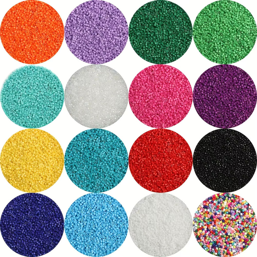 LNMBII Glas Rocailles Spacer Perlen, 2mm, Bunt - Bild 2