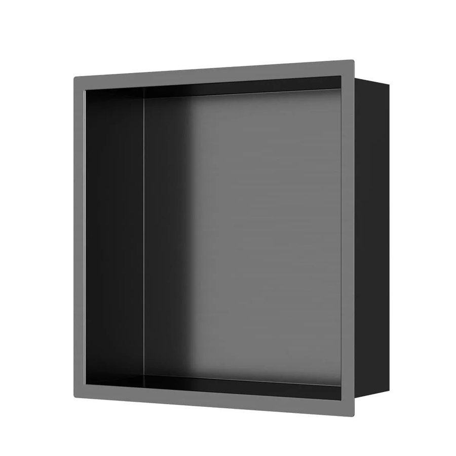 Swiss Aqua Technologies Duschnische Wandnische aus Edelstahl 304 in Gunmetal Gebürstet, Montage ohne Bohren, B/T/H: 30 x 30 x 30 cm - Bild 2