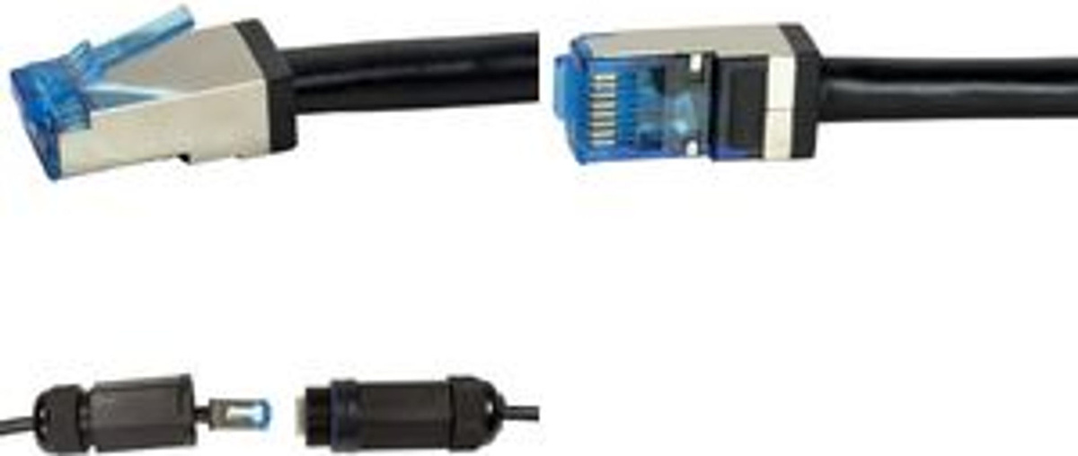 LogiLink Outdoor Patchkabel CAT 6a S/FTP Ethernet LAN Schwarz 30 m - Bild 2